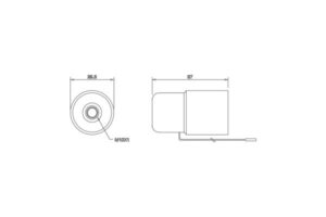 Portalampade termoplastico con interruttore a tirante – E27 - FAI SRL