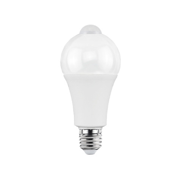 Lampada a LED tipo bulbo - E27 crepuscolare con rilevatore di presenza